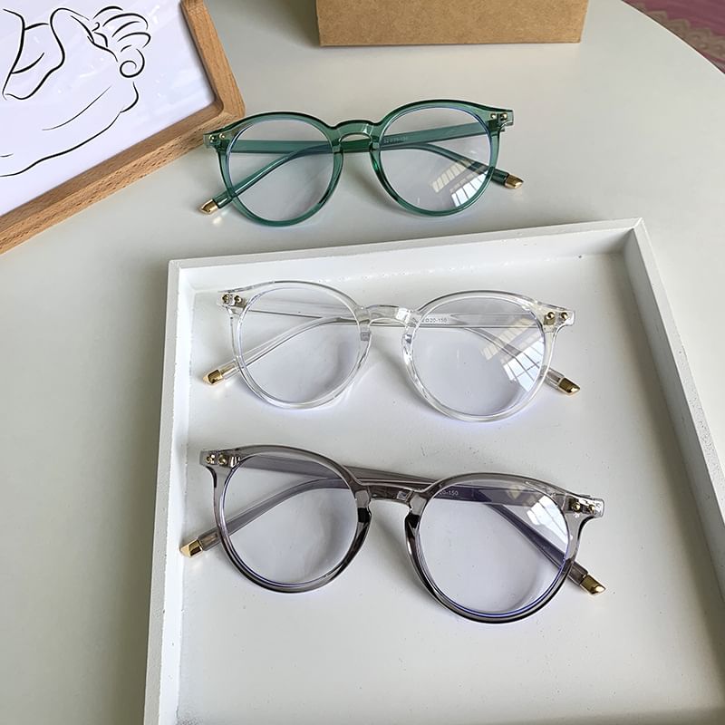 Plain Eyeglasses Round