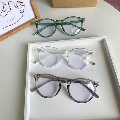 Plain Eyeglasses Round