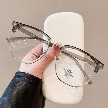 Frame Square Half Eyeglasses