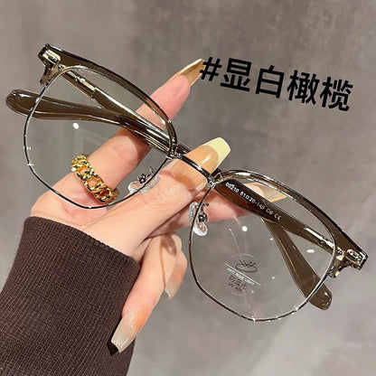 Square Eyeglasses Frame Half