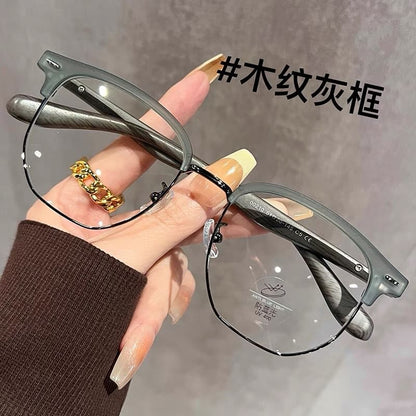 Square Eyeglasses Frame Half