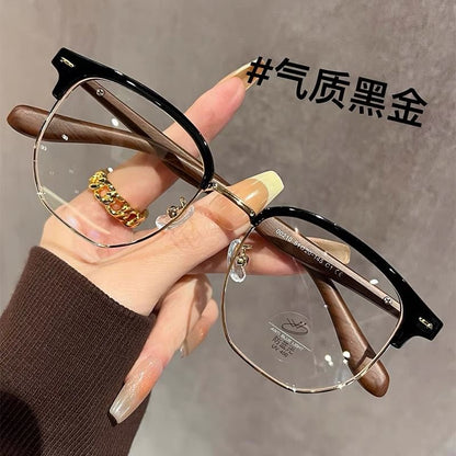Square Eyeglasses Frame Half