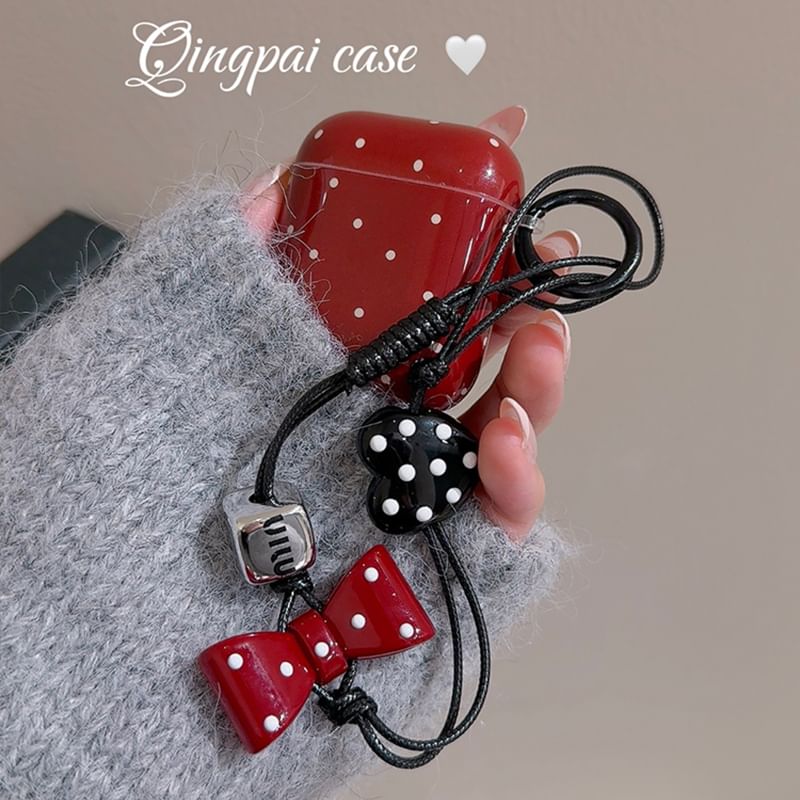 Polka Dot AirPods / Pro Earphone Case Skin / Charm / Set