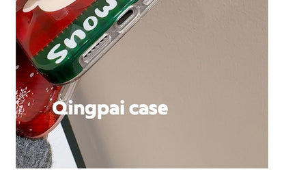 Christmas Snowman Phone Case - iPhone 16 Pro Max / 16 Pro / 16 Plus / 16 / 15 Pro Max / 15 Pro / 15 Plus / 15 / 14 Pro Max / 14 Pro / 14 Plus / 14