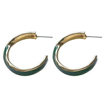 Open Galaxy Hoop Twisted Earring Alloy