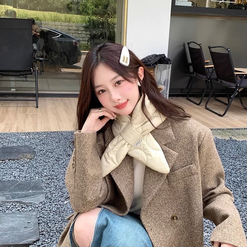 Écharpe matelassée unie