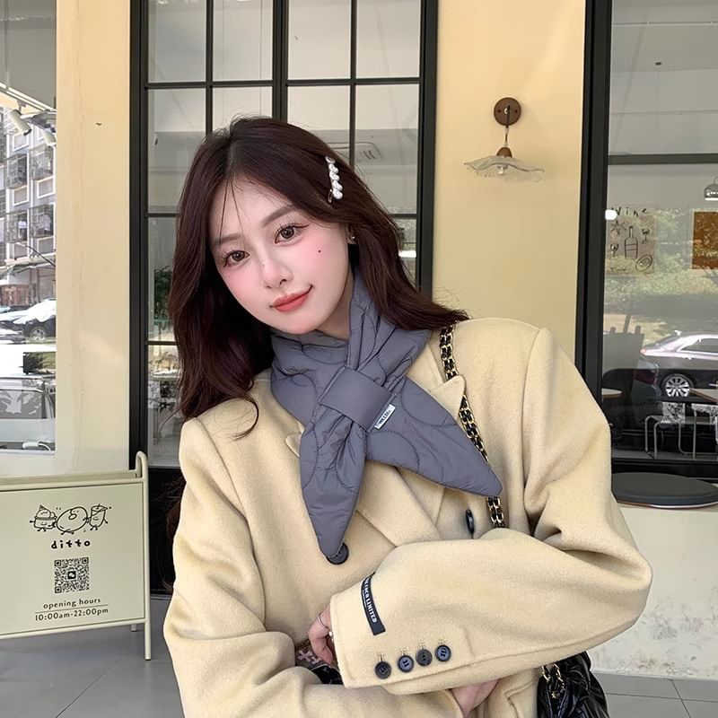 Écharpe matelassée unie