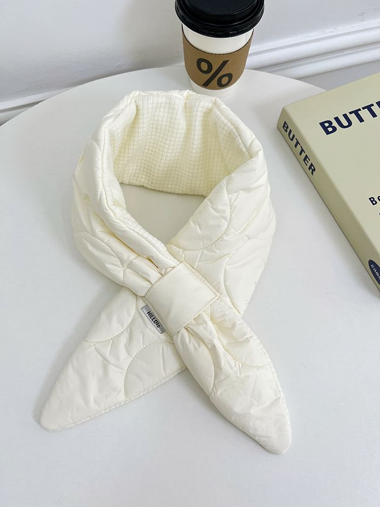 Écharpe matelassée unie