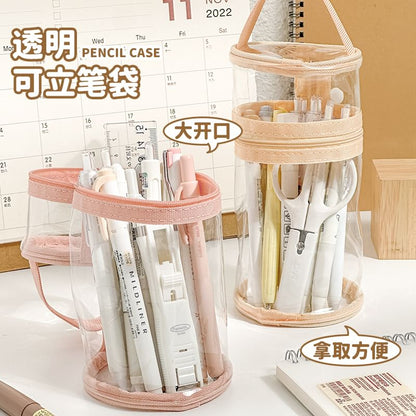 Transparent Standing Pencil Case / Pen / Set