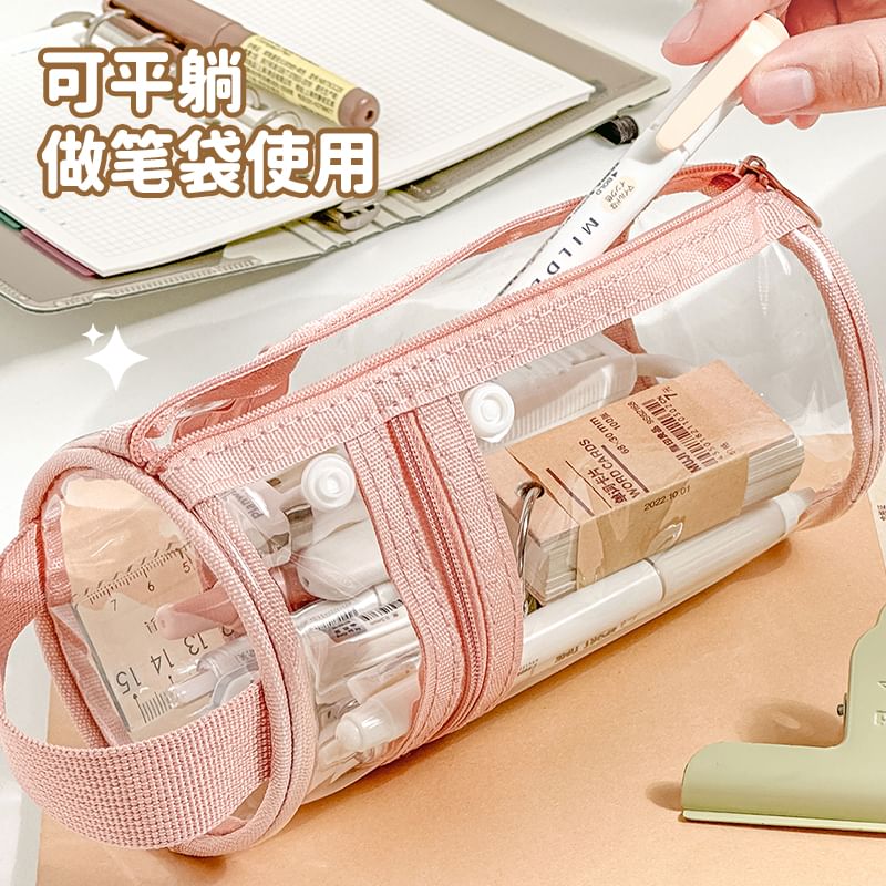 Transparent Standing Pencil Case / Pen / Set