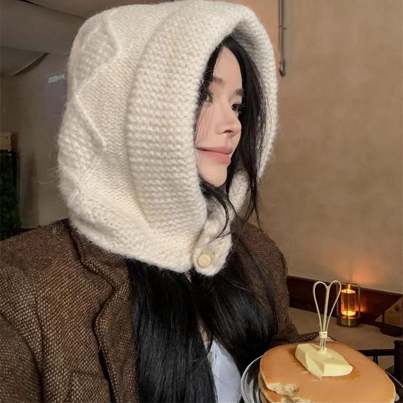 Plain Cable Balaclava Knit