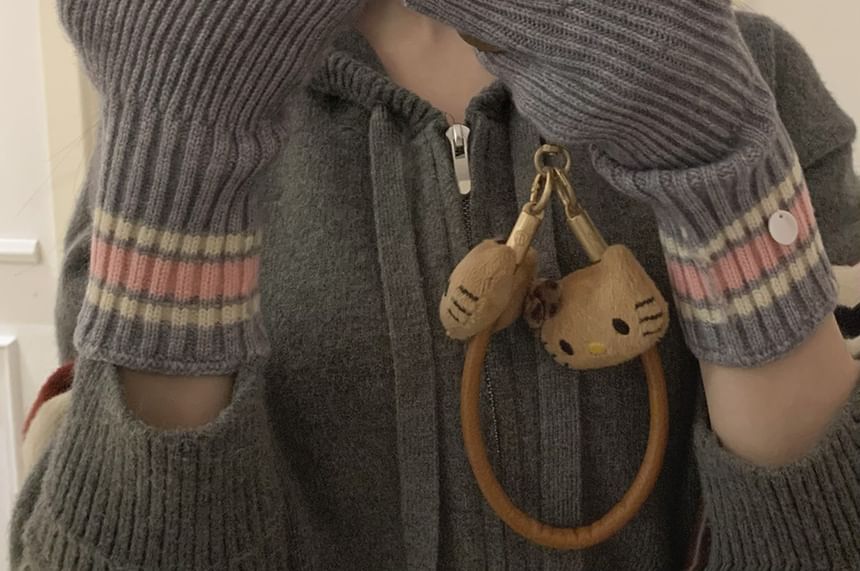 Knit Color Gloves Block