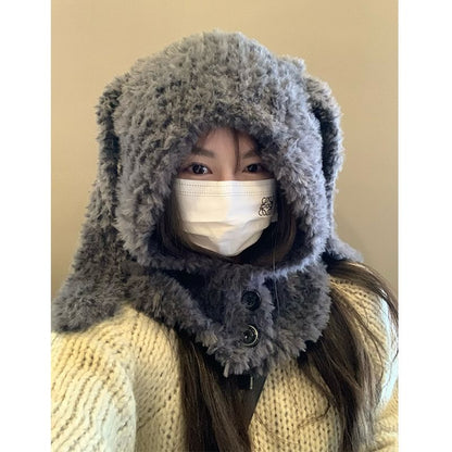 Balaclava Chenille Rabbit Ear