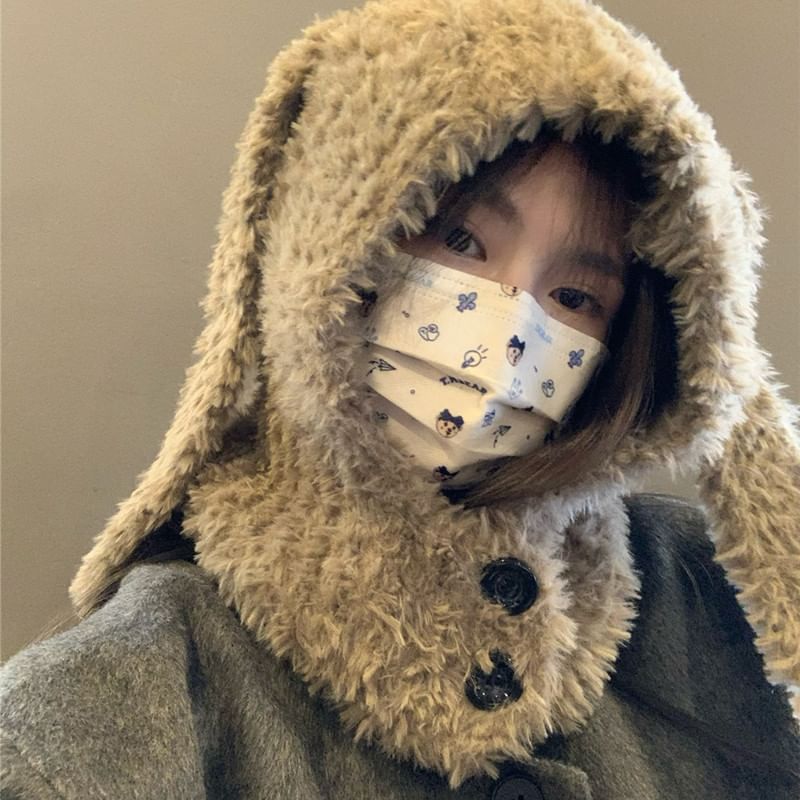 Balaclava Chenille Rabbit Ear