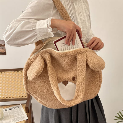 Bear Fleece Tote Bag