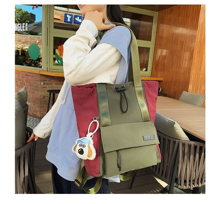 / Drawstring Set Charm Backpack Bag Nylon