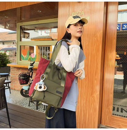 / Drawstring Set Charm Backpack Bag Nylon