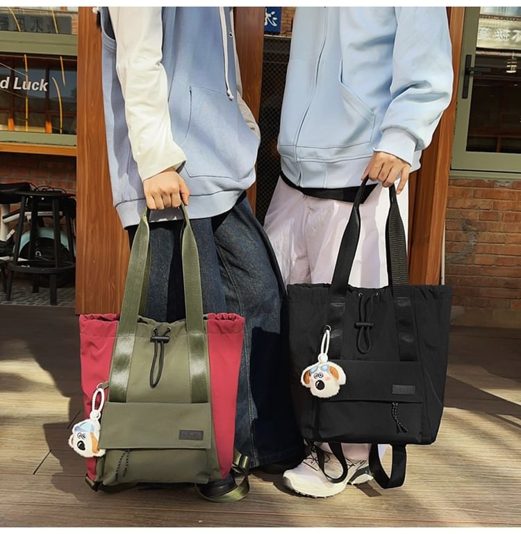 / Drawstring Set Charm Backpack Bag Nylon