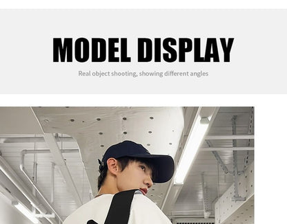 Set Nylon Plain Bag Laptop Buckled Charm Backpack /