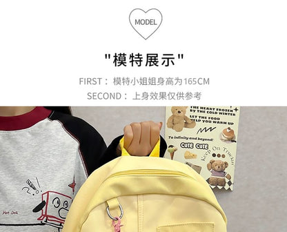 Badge Bag Panel Charm Nylon / Set Backpack Laptop PVC