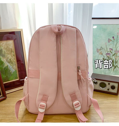 Bag Laptop Badge Dog Charm Embroidered / Backpack Set Nylon