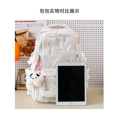 Bag Case Backpack Laptop Nylon Charm Tote Pencil Set Embroidered /