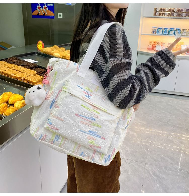 Bag Case Backpack Laptop Nylon Charm Tote Pencil Set Embroidered /