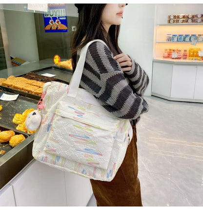 Bag Case Backpack Laptop Nylon Charm Tote Pencil Set Embroidered /