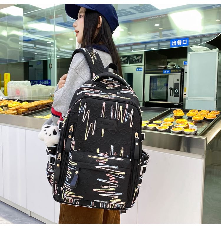 Bag Case Backpack Laptop Nylon Charm Tote Pencil Set Embroidered /