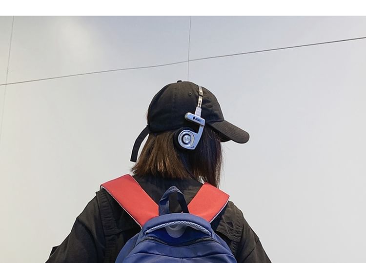 Backpack Nylon Print Lettering Laptop