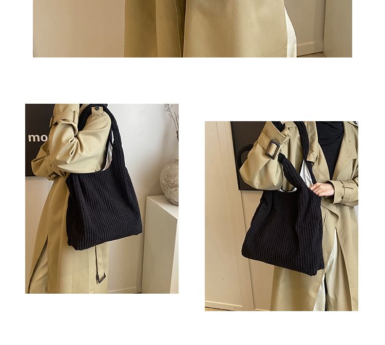 Corduroy Bag Plain Tote