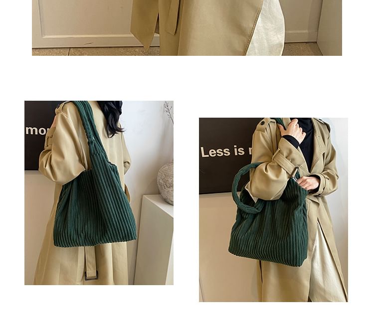 Corduroy Bag Plain Tote