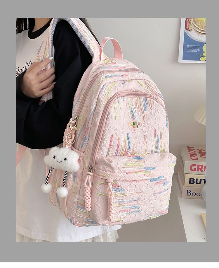 Patterned Nylon Backpack