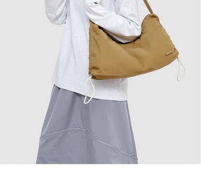 Plain Drawstring Lightweight Tote Bag