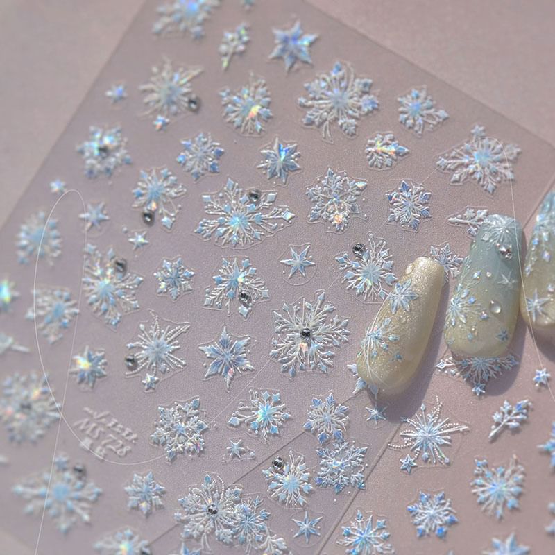 Snowflake Nail Art Stickers