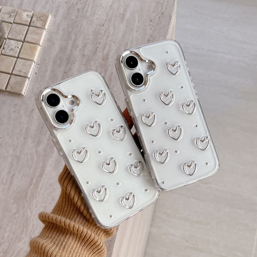 Heart Transparent Phone Case