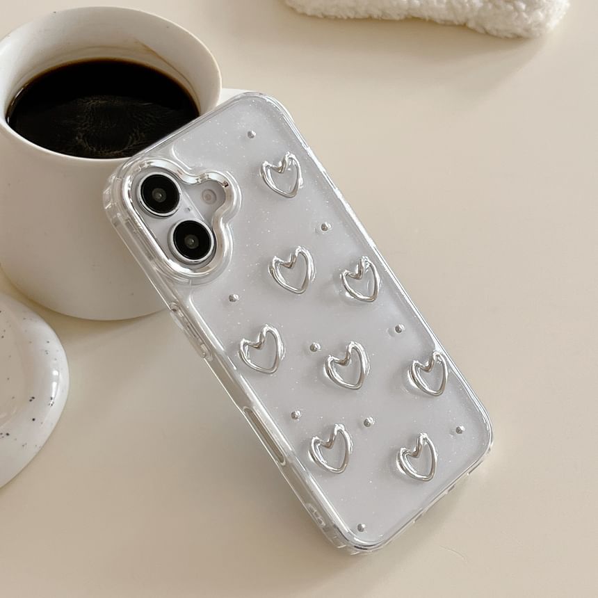 Heart Transparent Phone Case