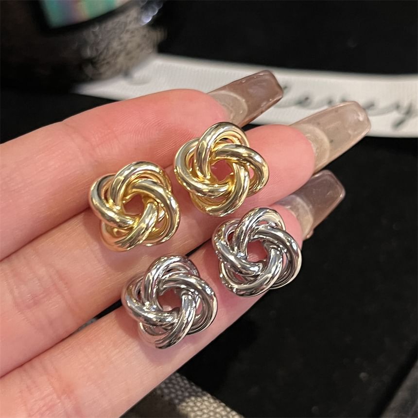 Alloy Knot Earrings