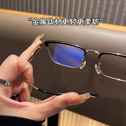 Glasses Light Square Blue Blocking