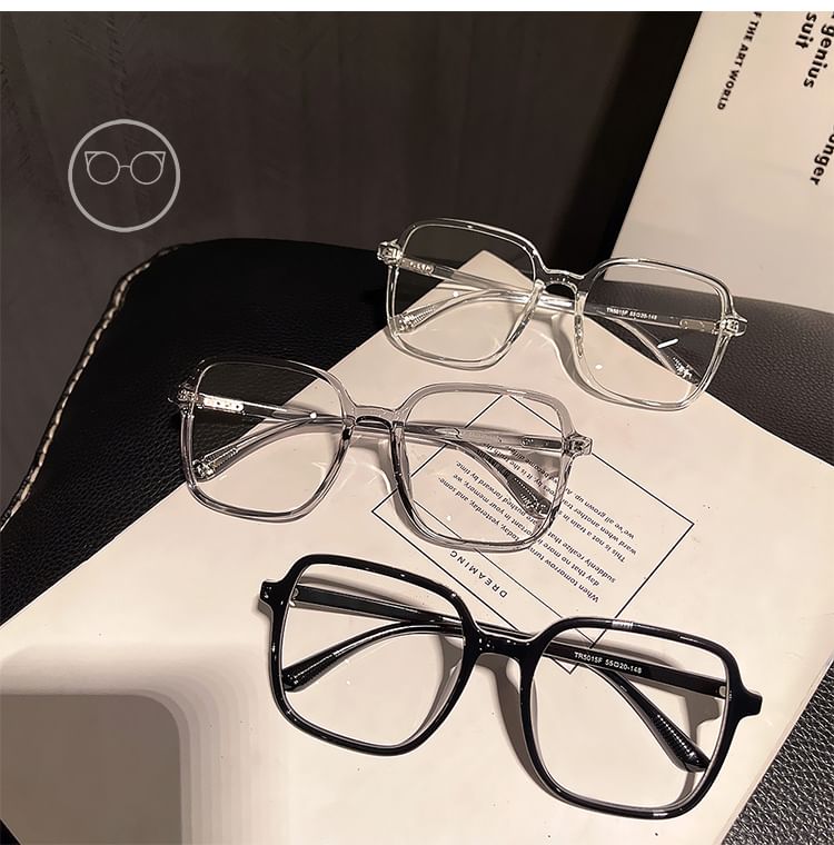 Square Light Glasses Blue Blocking