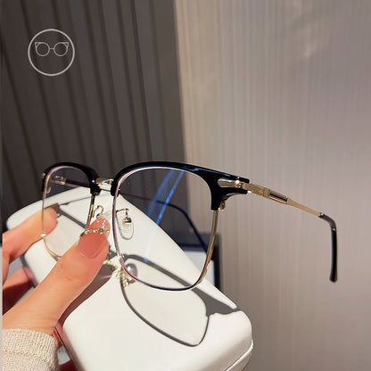 Light Square Blocking Glasses Blue