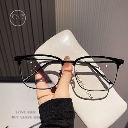 Light Square Blocking Glasses Blue