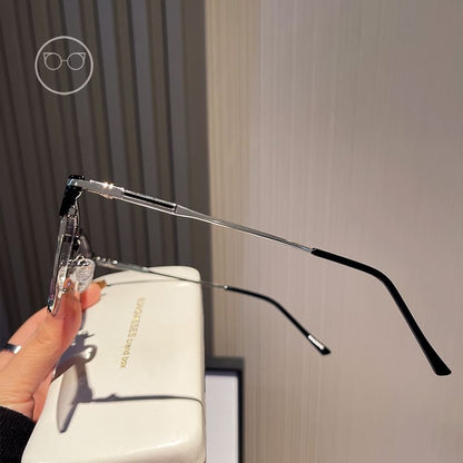 Light Square Blocking Glasses Blue