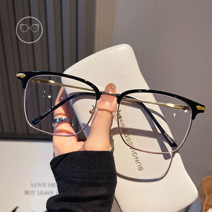 Light Square Blocking Glasses Blue