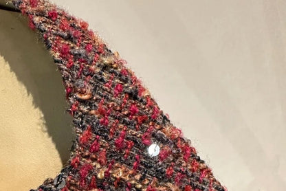 Pumps Sequin Pointed Tweed Stiletto Toe