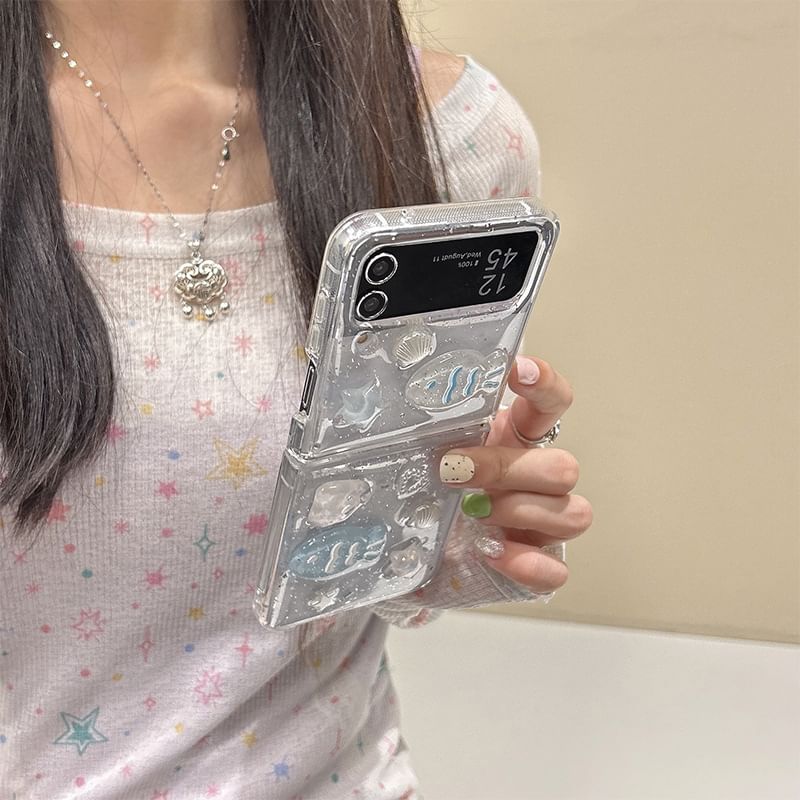 Case Shell Transparent Fish Phone