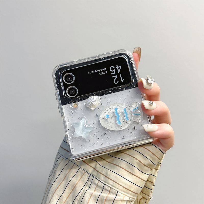 Case Shell Transparent Fish Phone