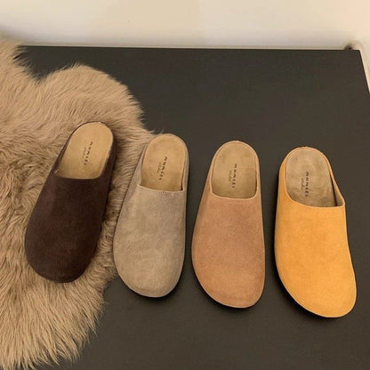 Mules Suede Plain Faux