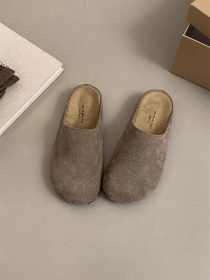 Mules Suede Plain Faux