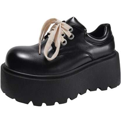 Platform Derby Lace-Up Shoes